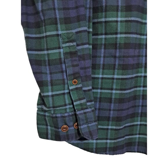 L.L.Bean Plaid Flannel Sirt Mens M Traditional Fit Lightweight Gorpcore Outdoors - Picture 9 of 15